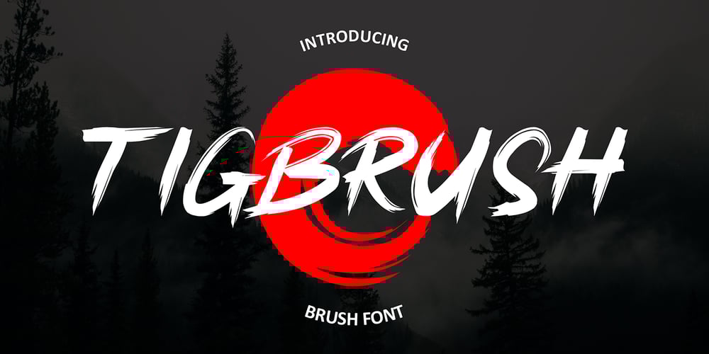 Tigbrush font