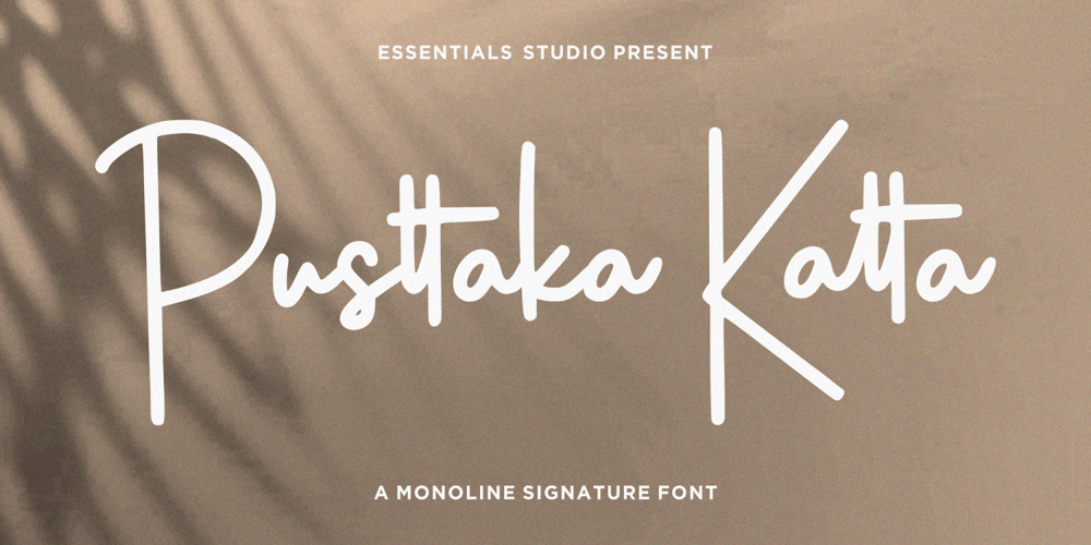 Pusttaka Katta font
