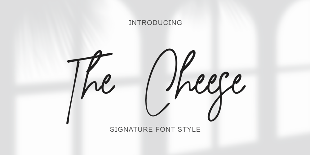 The Cheese font