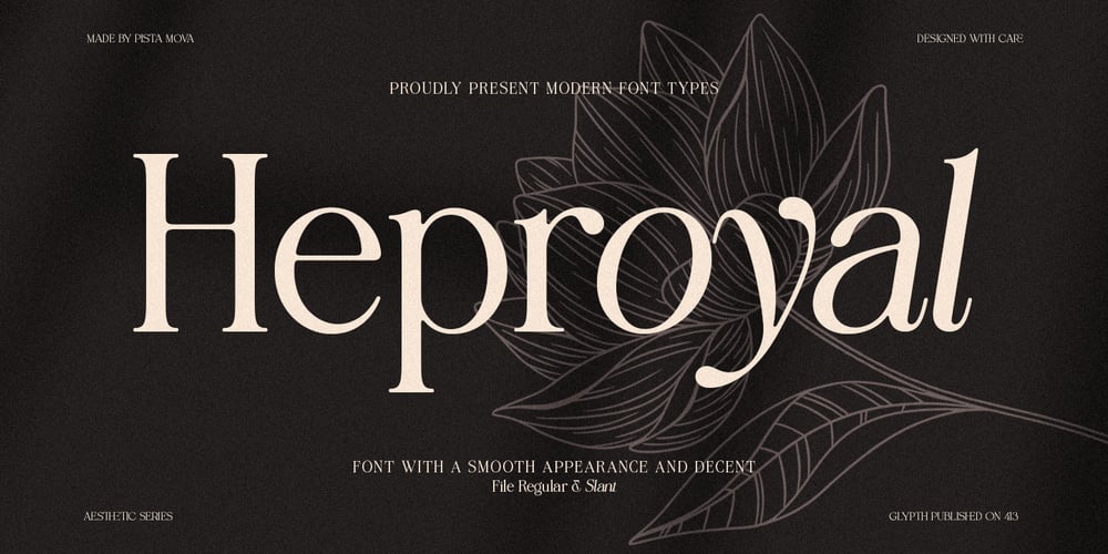 Heproyal font