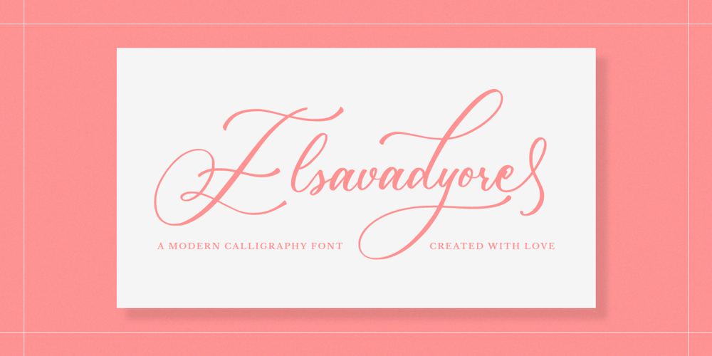 Elsavadyore font