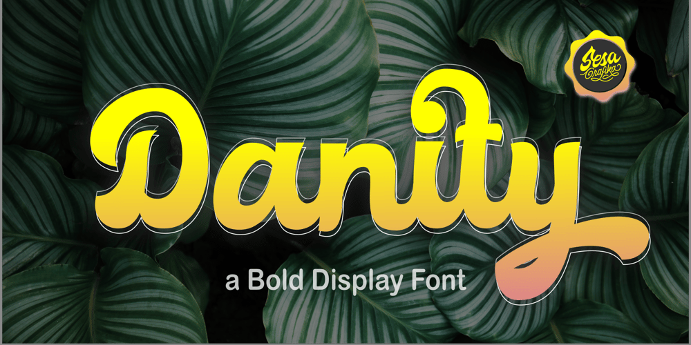 Danity font