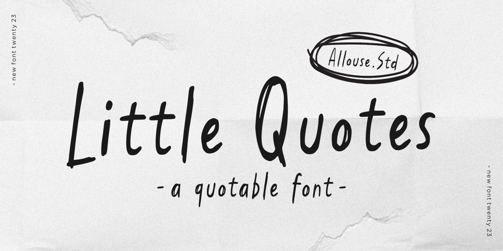 Little Quotes font