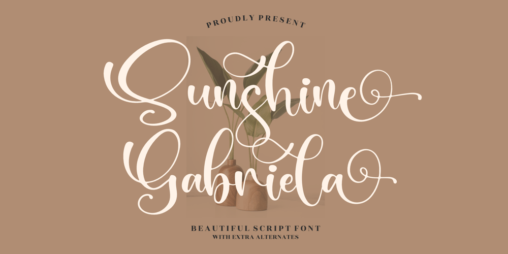 Sunshine Gabriela font