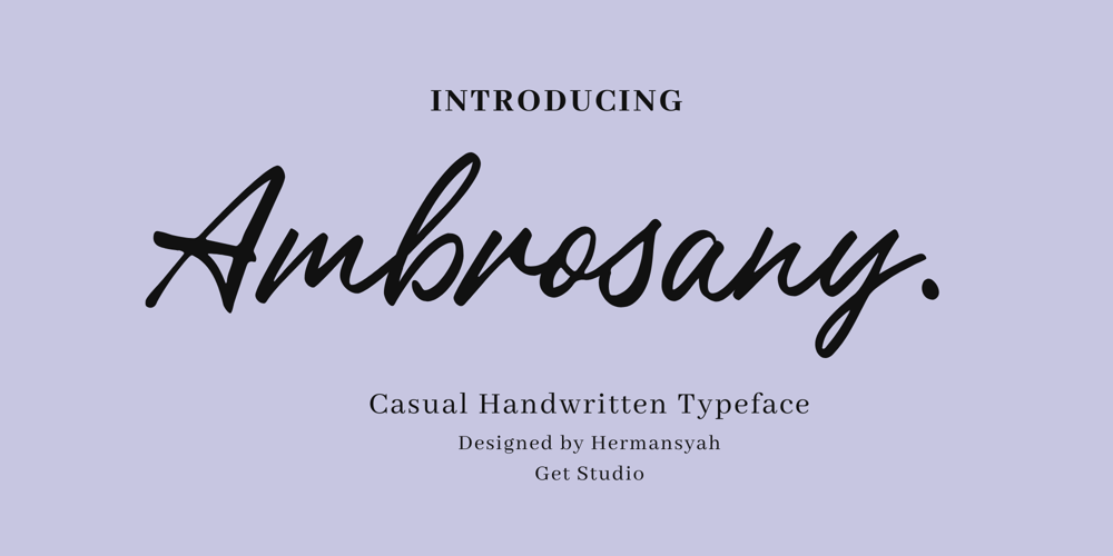 Ambrosany font