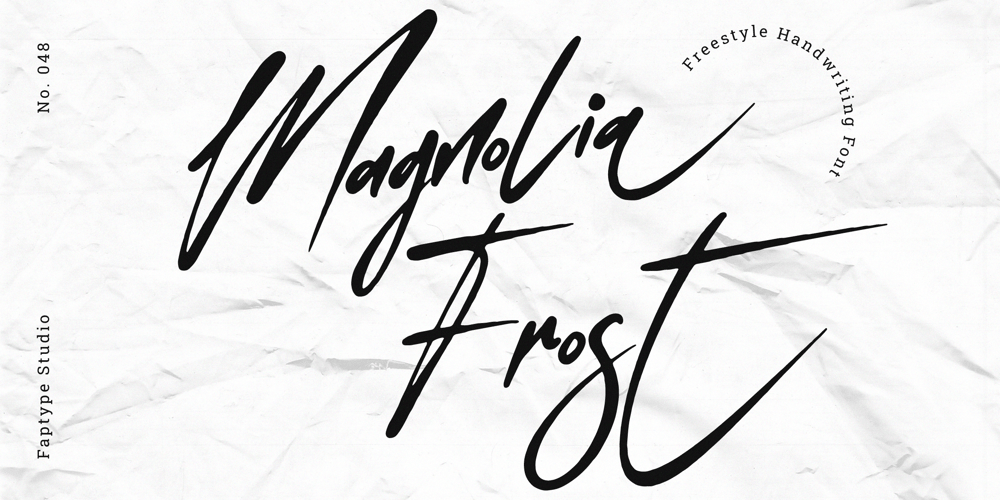 Magnolia Frost font