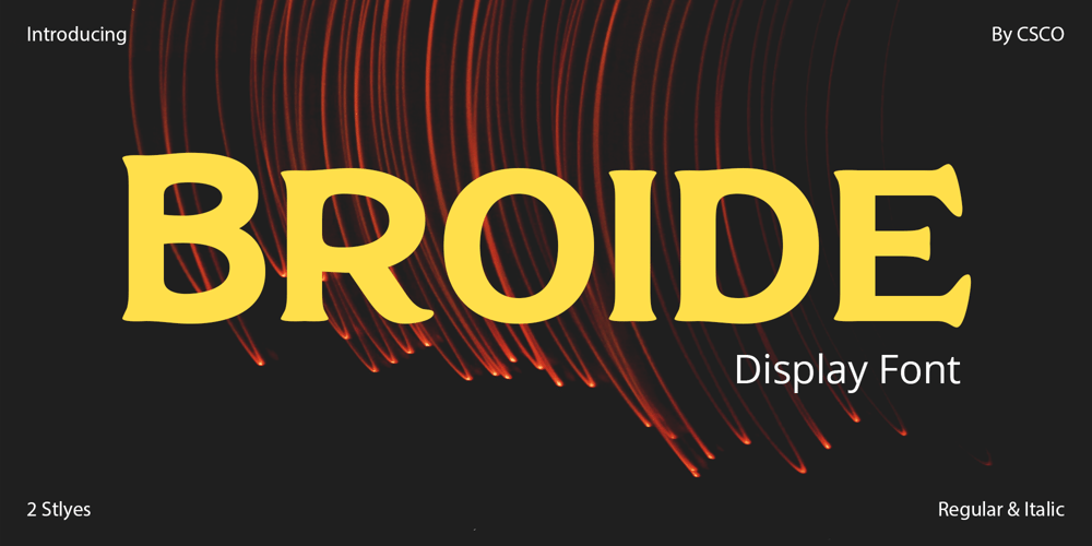 Broide font