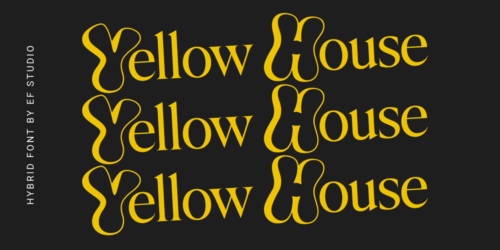 Yellow House font