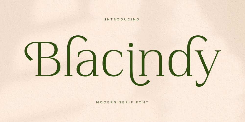 Blacindy font