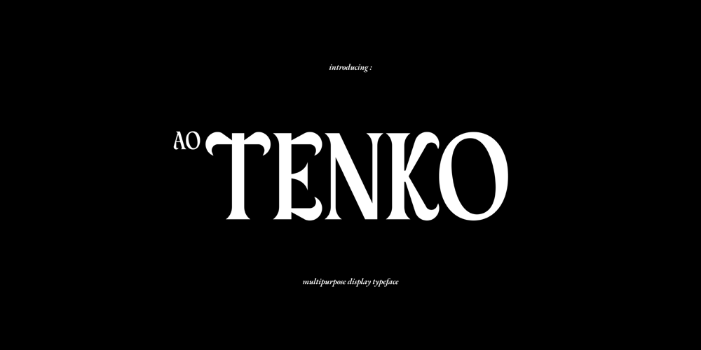 AO Tenko font