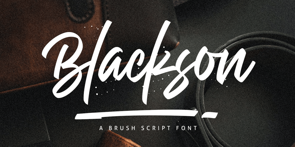Blackson font