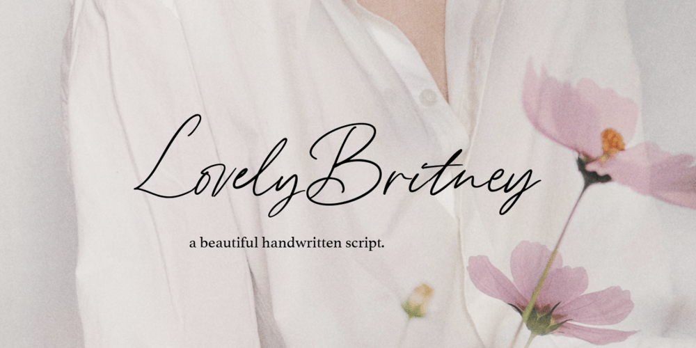 Lovely Britney font