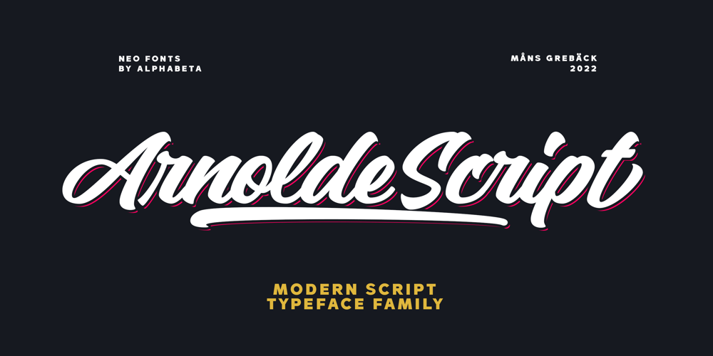 Arnolde Script font