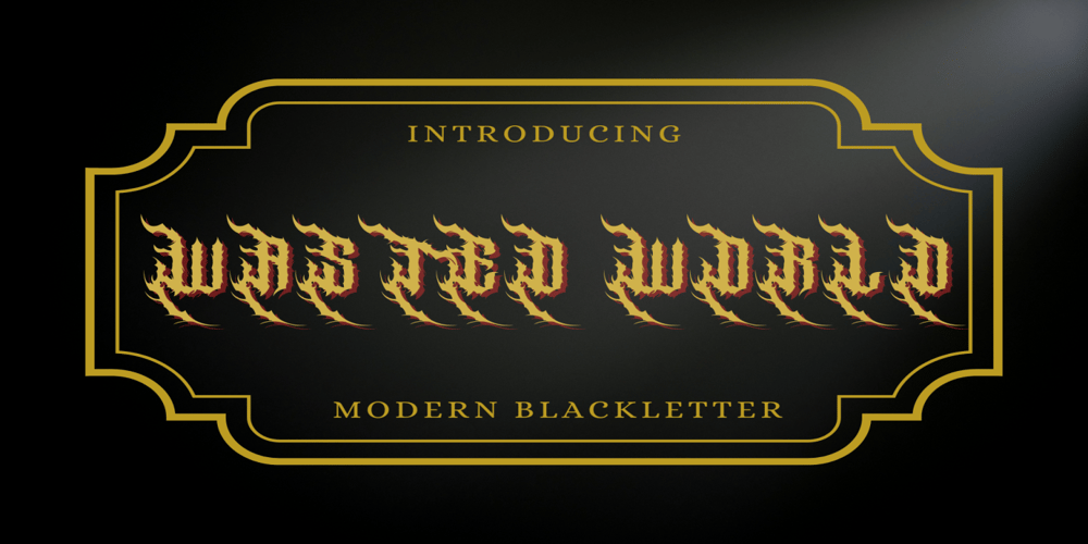 Wasted World font