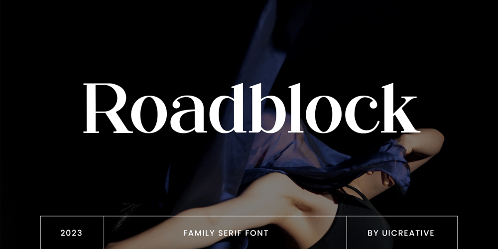 Roadblock font