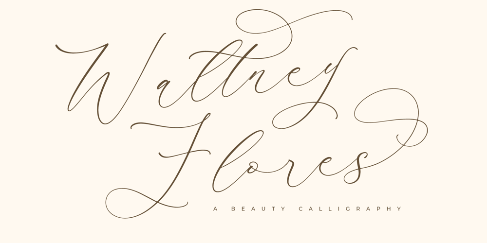 Waltney Flores font