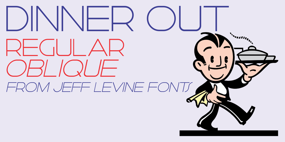 Dinner Out JNL font