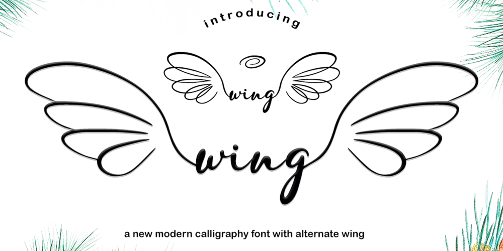 Wing font