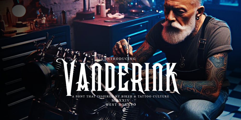 The Vanderink font