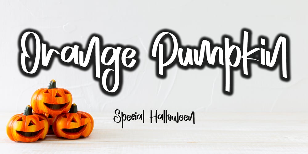 Orange Pumpkin font