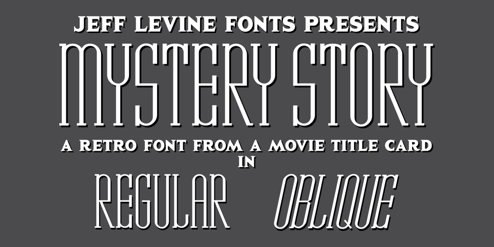 Mystery Story JNL font