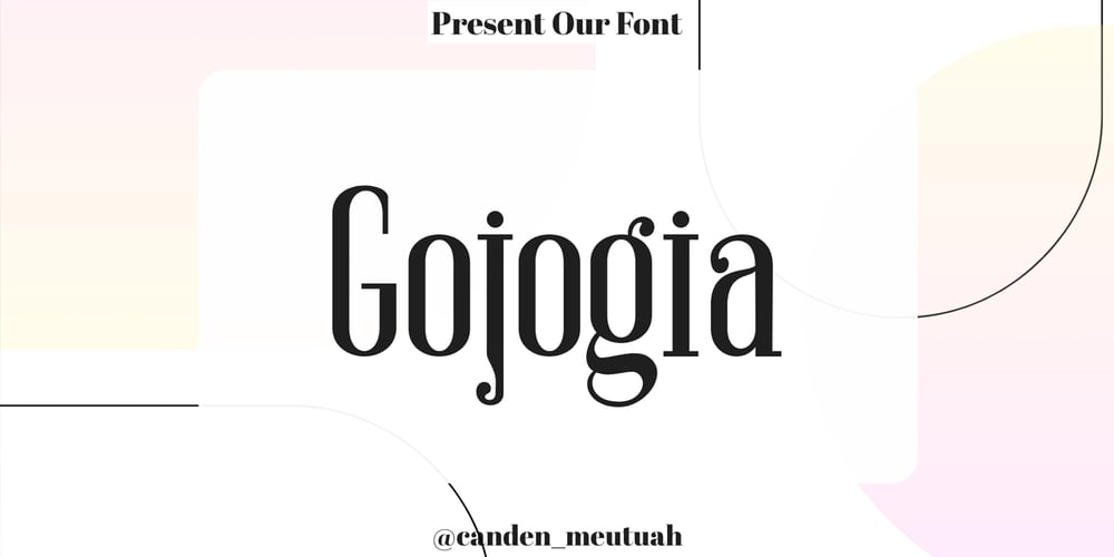Gojogia font