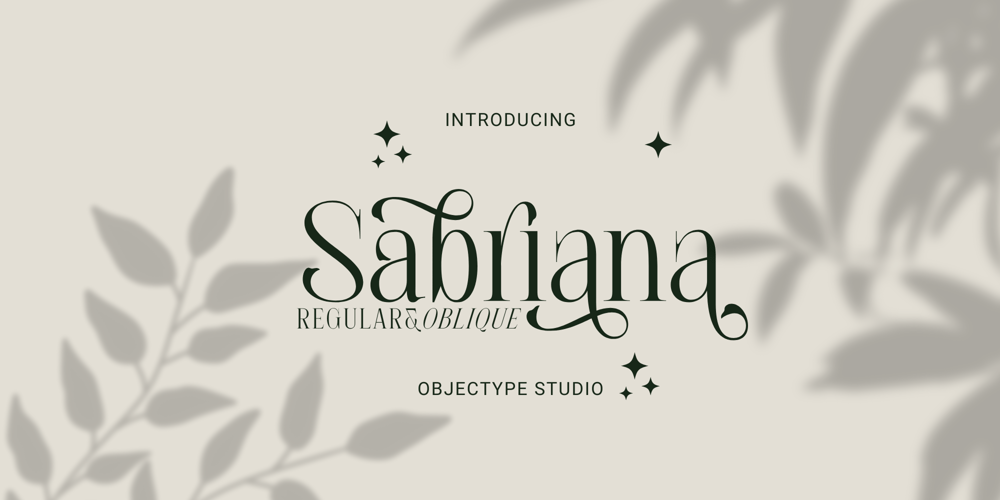 Sabriana font