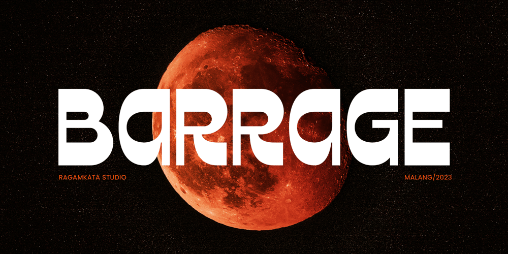Barrage font