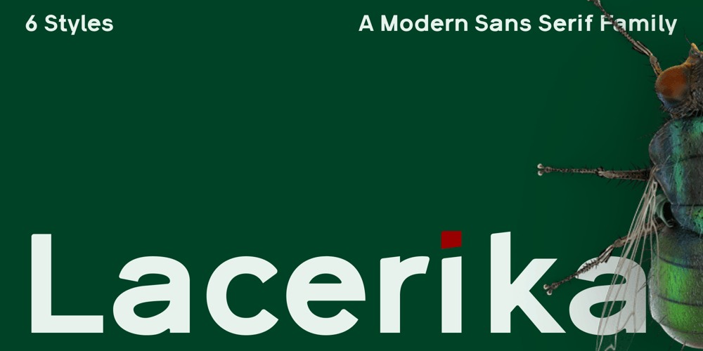 Lacerika font