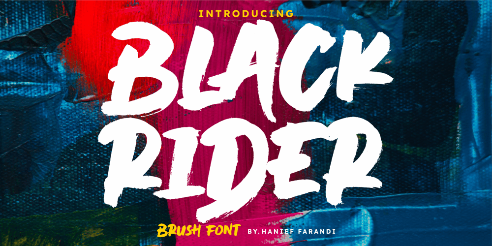 Black Rider font