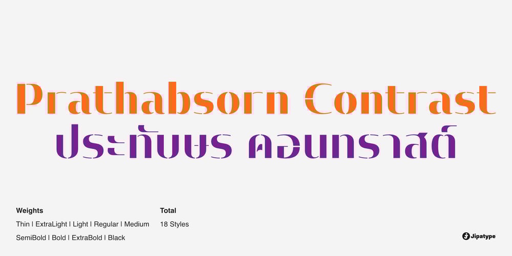 Prathabsorn Contrast font