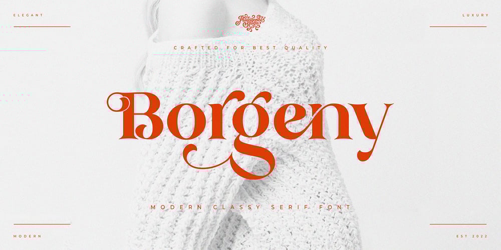 Borgeny font