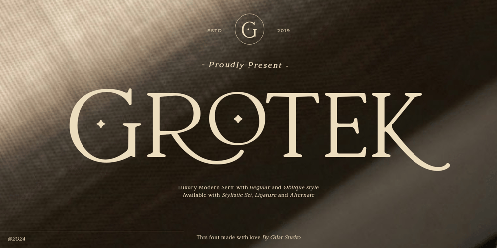 Grotek font