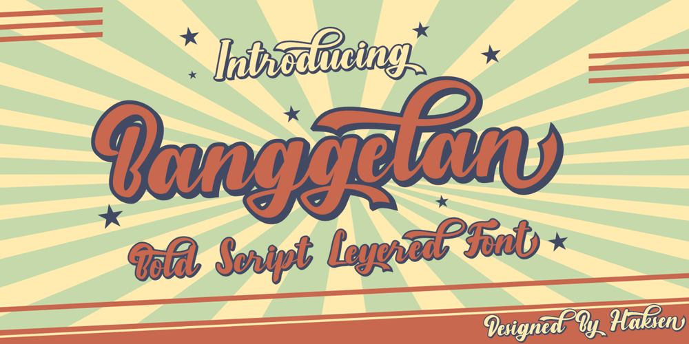 Banggelan font