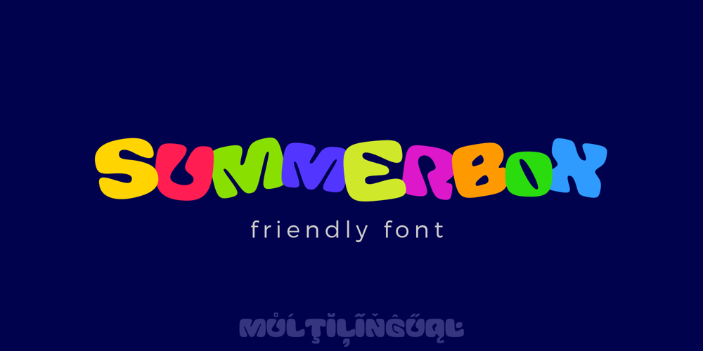 Summer Box font