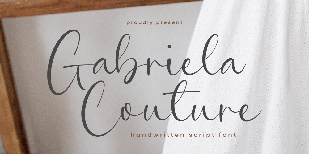 Gabriela Couture font
