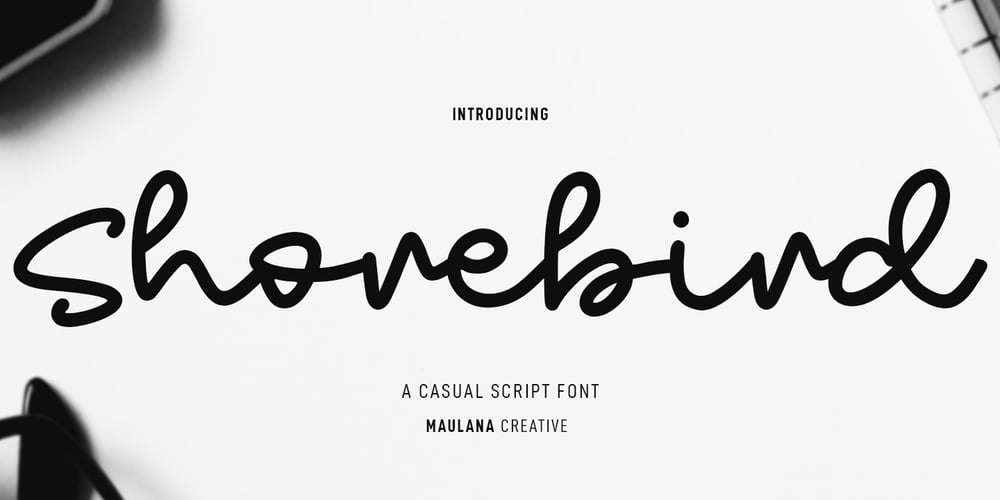 Shorebird font