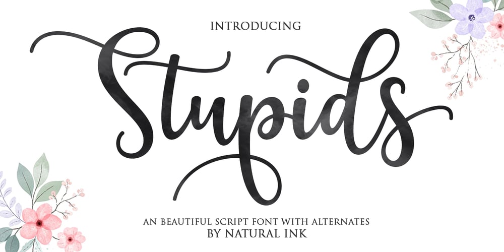 Stupids font