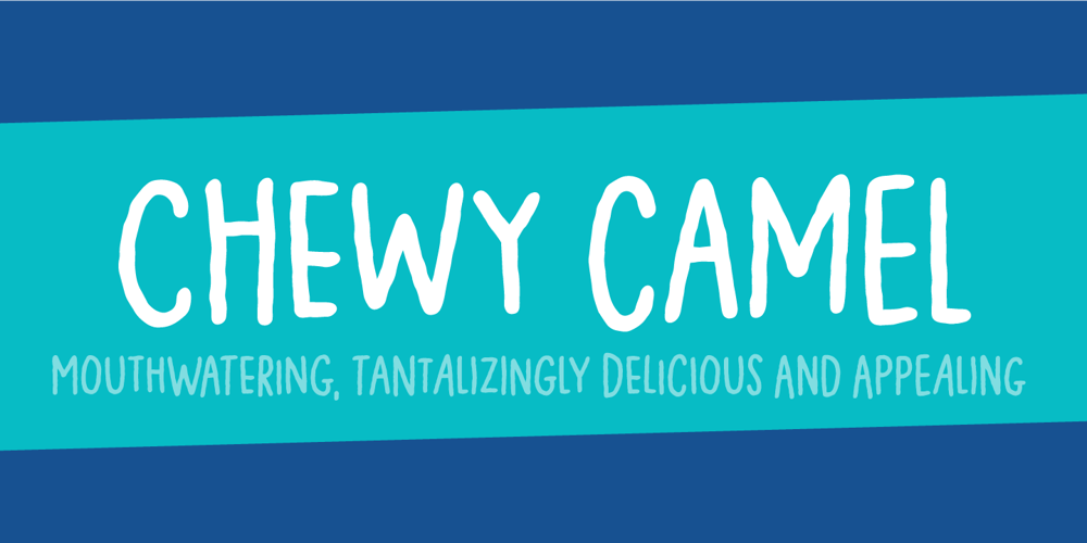 Chewy Camel font