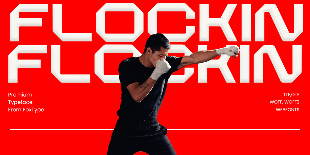 Flockin Display font