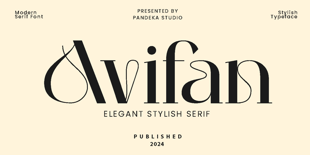 Avifan font