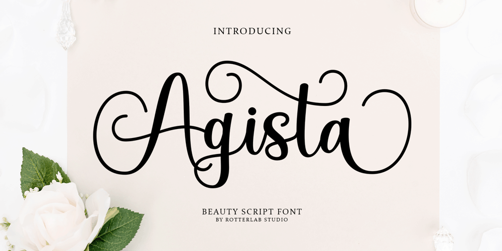 Agista Script font