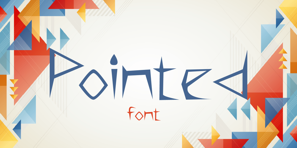 Pointed font
