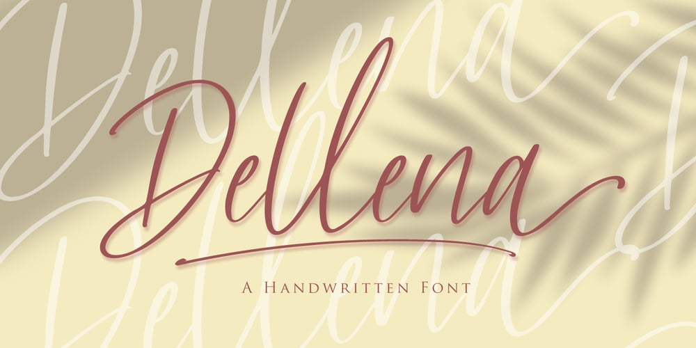 Dellena font