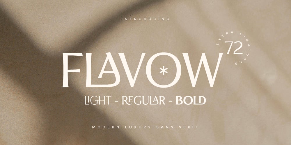 Flavow font
