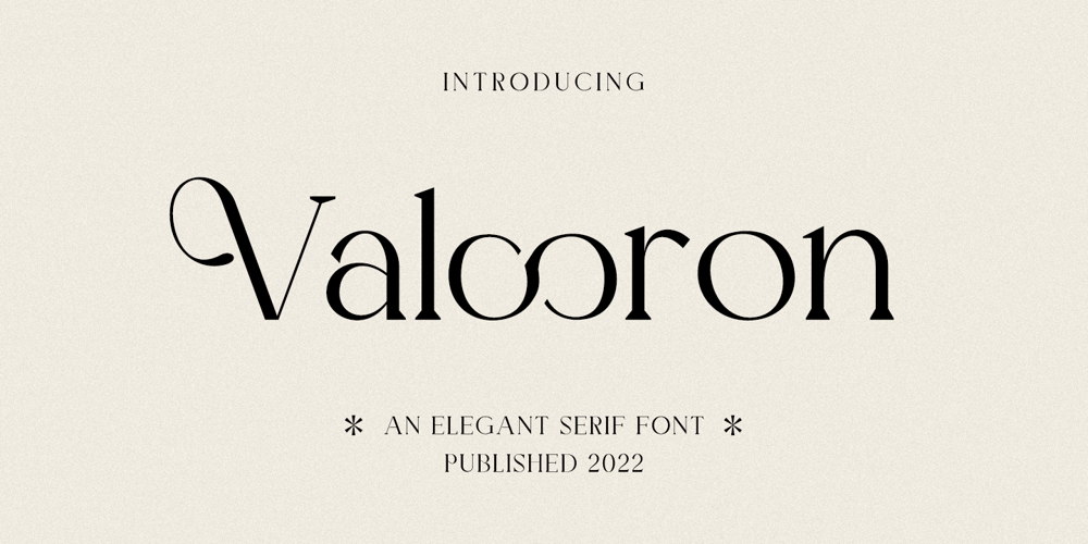 Valooron font