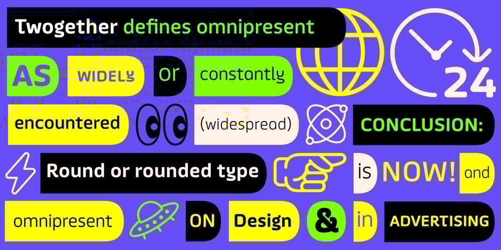 Twogether Rounded font
