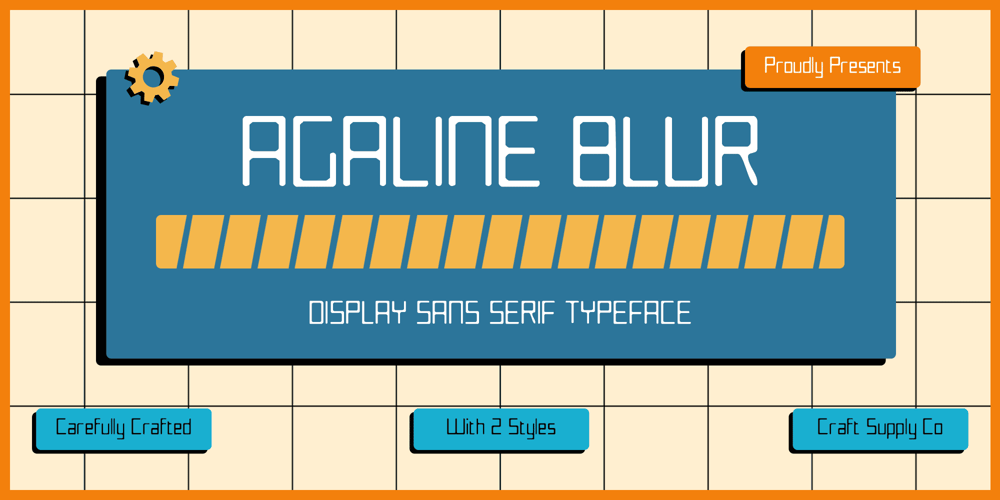 Agaline Blur font