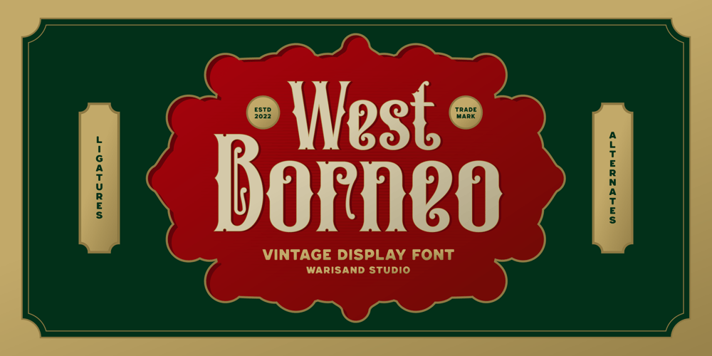 West Borneo font
