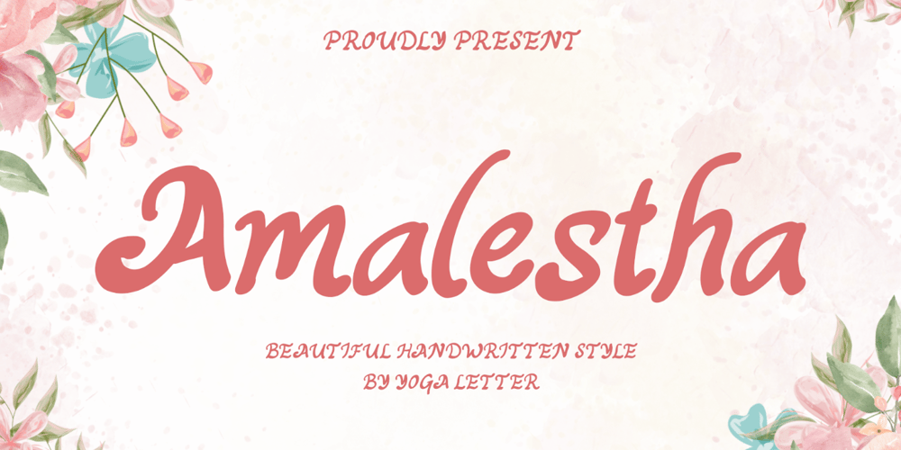 Amalestha font